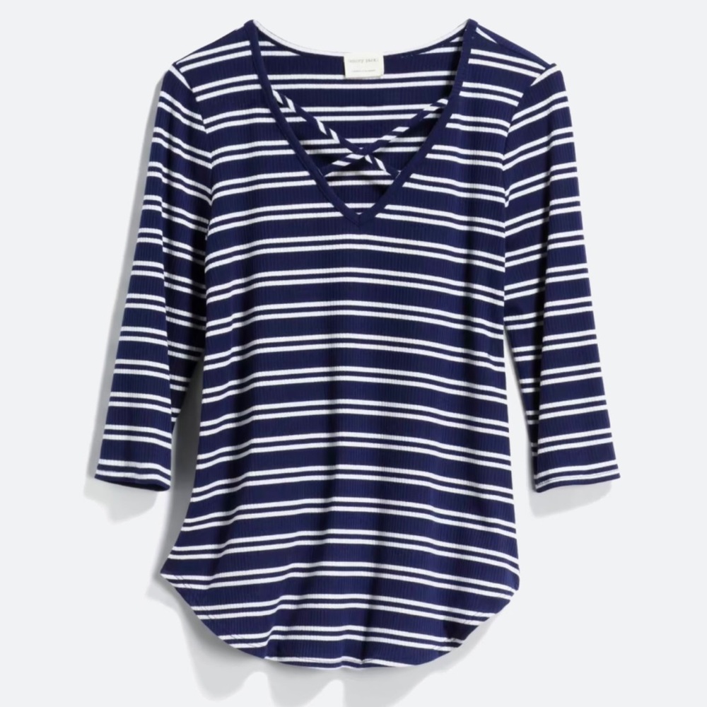Emory Park Dulce Rib 3/4 Sleeve Knit Top
